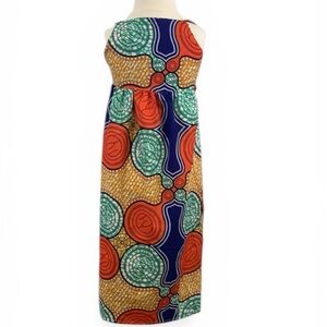 Girls Boho Maxi Dress Size 4/5 Girl African Print Colorful Summer Dress